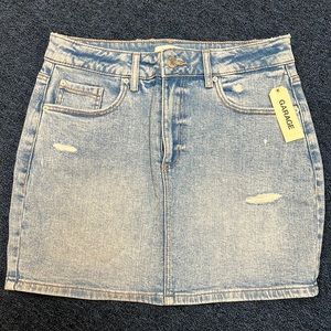Garage denim skirt